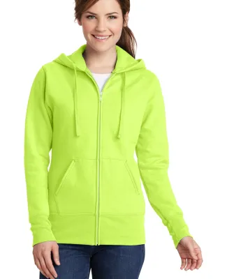 Port & Company LPC78ZH Ladies Core Fleece Full-Zip Neon Yellow