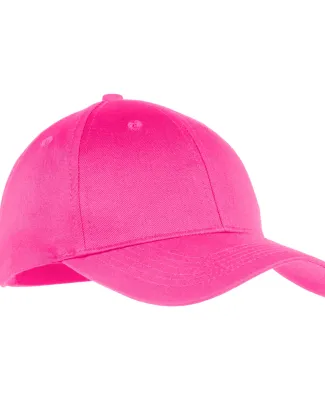 Port & Company YCP80 - Youth Six-Panel Twill Cap Neon Pink