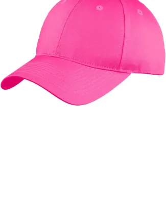Port & Co C914 mpany   Six-Panel Unstructured Twil Neon Pink
