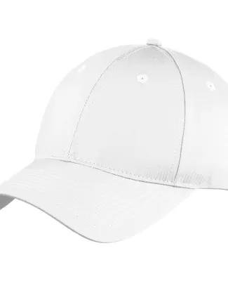 Port & Co C914 mpany   Six-Panel Unstructured Twil White