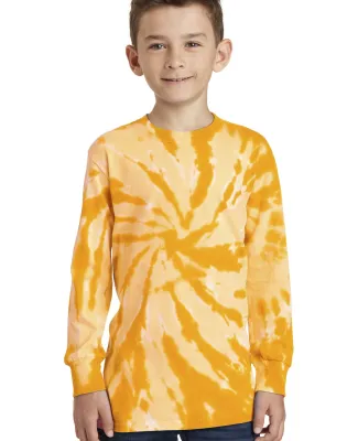 Port & Company PC147YLS Youth Tie-Dye Long Sleeve  Gold