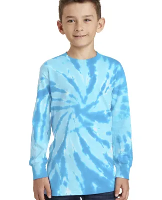 Port & Company PC147YLS Youth Tie-Dye Long Sleeve  Turquoise