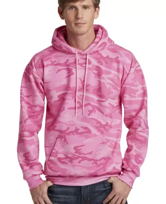 Port & Co PC78HC mpany   Core Fleece Camo Pullover Pink Camo