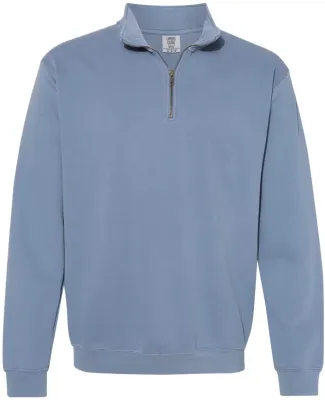 Comfort Colors Quarter Zip 1580 Sweatshirt Blue Jean