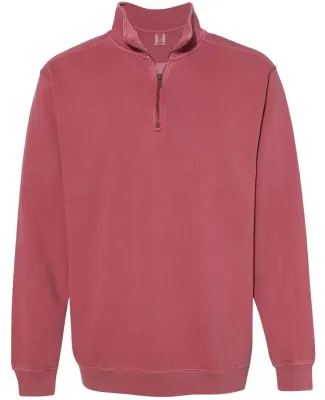 Comfort Colors Quarter Zip 1580 Sweatshirt Crimson