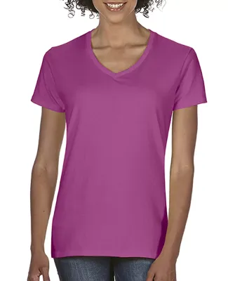 Comfort Colors 3199 Women's V-Neck Tee Raspberry