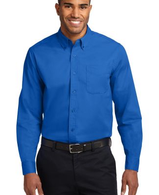 Port Authority TLS608    Tall Long Sleeve Easy Car in Strong blue