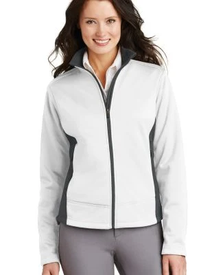 Port Authority L794    Ladies Two-Tone Soft Shell  in White/graphite