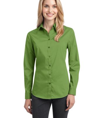 Port Authority L646    Ladies Stretch Poplin Shirt in Wintergreen