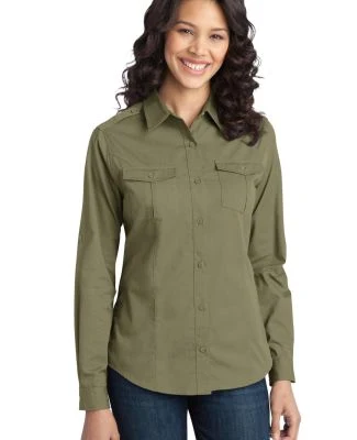 Port Authority L649    Ladies Stain-Release Roll S in Vintage khaki