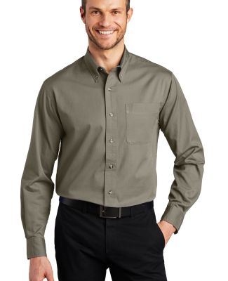 Port Authority TLS600T    Tall Long Sleeve Twill S in Khaki