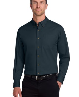 Port Authority TLS600T    Tall Long Sleeve Twill S in Classic navy