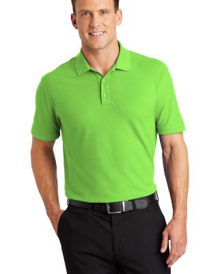 Port Authority K100    Core Classic Pique Polo in Lime