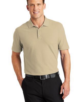 Port Authority K100    Core Classic Pique Polo in Wheat
