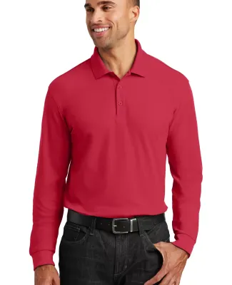 Port Authority K100LS    Long Sleeve Core Classic  Rich Red