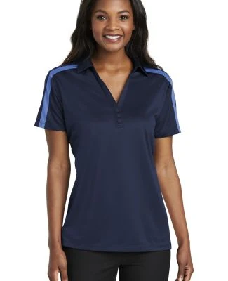 Port Authority L547    Ladies Silk Touch Performan in Navy/carolinab