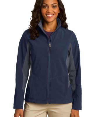 Port Authority L318    Ladies Core Colorblock Soft in Db nvy/bat gry
