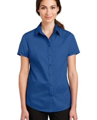 Port Authority L664    Ladies Short Sleeve SuperPr in True blue