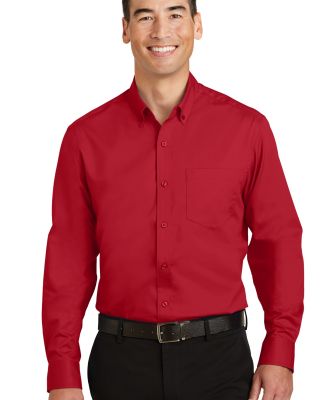 Port Authority S663    SuperPro   Twill Shirt in Rich red
