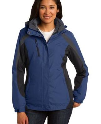 Port Authority L321    Ladies Colorblock 3-in-1 Ja in Admiral blue/ black/ magnet
