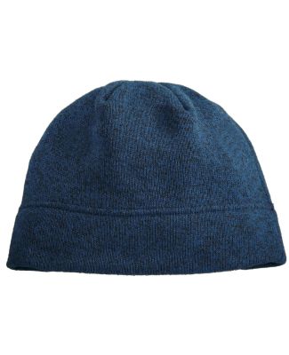 Port Authority C917    Heathered Knit Beanie in Lagoon bl h/bk