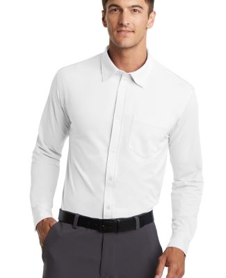 Port Authority K570    Dimension Knit Dress Shirt in White