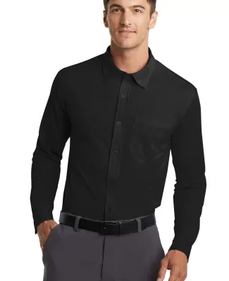 Port Authority K570    Dimension Knit Dress Shirt Black