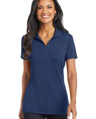 Port Authority L568    Ladies Cotton Touch   Perfo in Estate blue