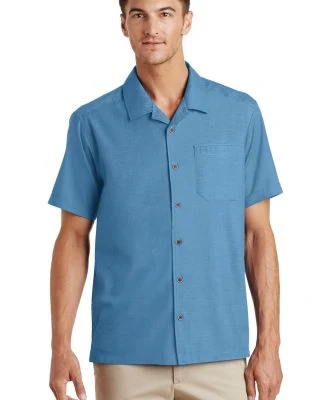 Port Authority S662    Textured Camp Shirt in Celadon
