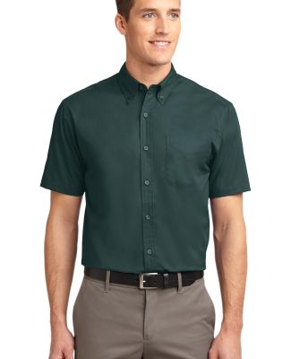 Port Authority TLS508    Tall Short Sleeve Easy Ca in Dk green/navy