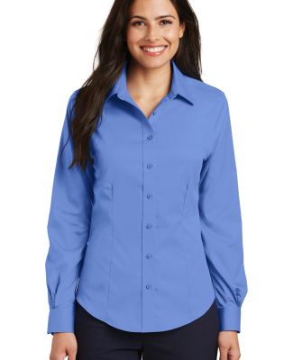 Port Authority L638    Ladies Non-Iron Twill Shirt in Ultramarine