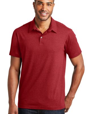 Port Authority K577    Meridian Cotton Blend Polo in Flame red