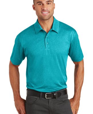 Port Authority K576    Trace Heather Polo in Tropic blue he