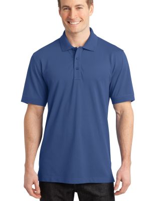 Port Authority K555    Stretch Pique Polo in Moonlight blue