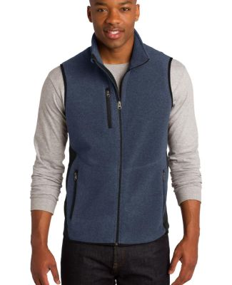 Port Authority F228    R-Tek   Pro Fleece Full-Zip in Navy hthr/blk
