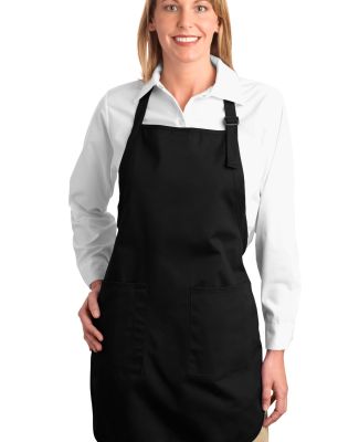 Port Authority A500    Full-Length Apron with Pock in Black