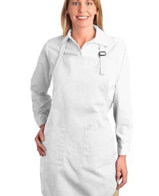 Port Authority A500    Full-Length Apron with Pock in White