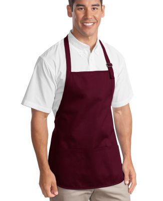 Port Authority A510    Medium-Length Apron with Po in Maroon