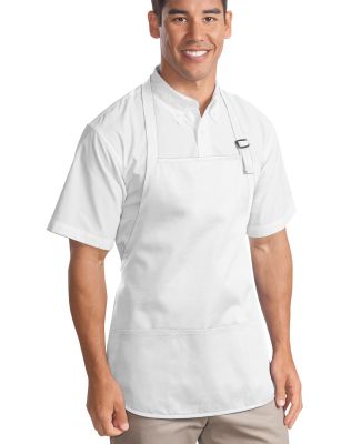 Port Authority A510    Medium-Length Apron with Po in White