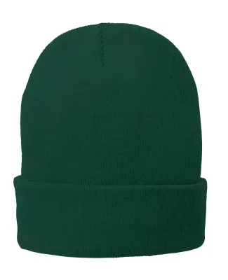 Port & Company CP90L Fleece-Lined Knit Cap in Athl green