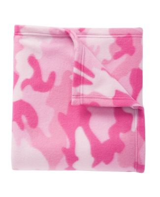 Port Authority BP61    Core Printed Fleece Blanket in Pink camo prnt