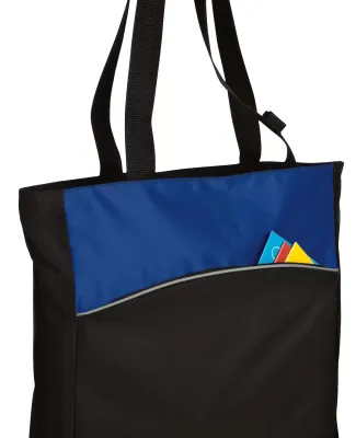 Port Authority B1510    - Two-Tone Colorblock Tote Blk/Royal