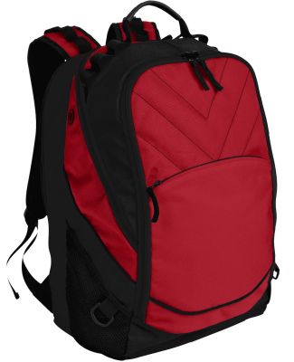 Port Authority BG100    Xcape Computer Backpack in Chili red/blk