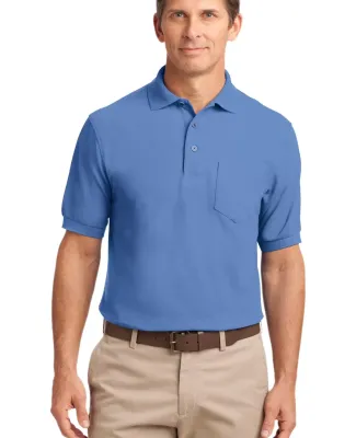 Port Authority TLK500P    Tall Silk Touch Polo wit Ultramn Blue
