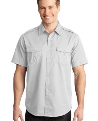 Port Authority S648    Stain-Release Short Sleeve  in White