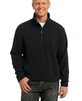 Port Authority TLF218    Tall Value Fleece 1/4-Zip Black