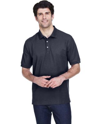 D100 Devon & Jones Men's Pima Pique Short-Sleeve P in Navy