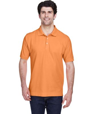 D100 Devon & Jones Men's Pima Pique Short-Sleeve P in Cantaloupe