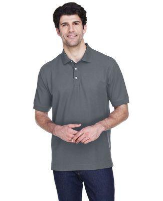 D100 Devon & Jones Men's Pima Pique Short-Sleeve P in Graphite