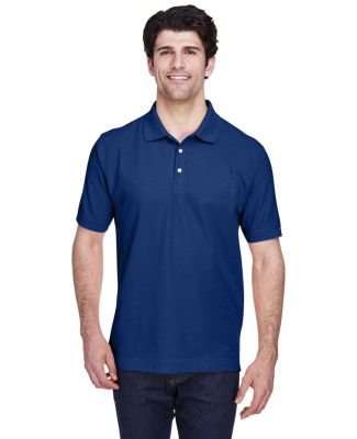 D100 Devon & Jones Men's Pima Pique Short-Sleeve P in True royal